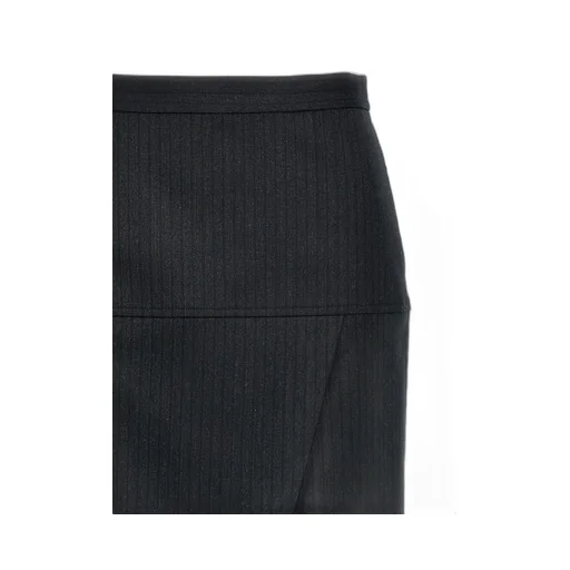 Pinstripe Wrap Skirt