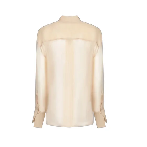 Sheer Button-Up Shirt