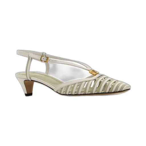 Woven Slingback Heels