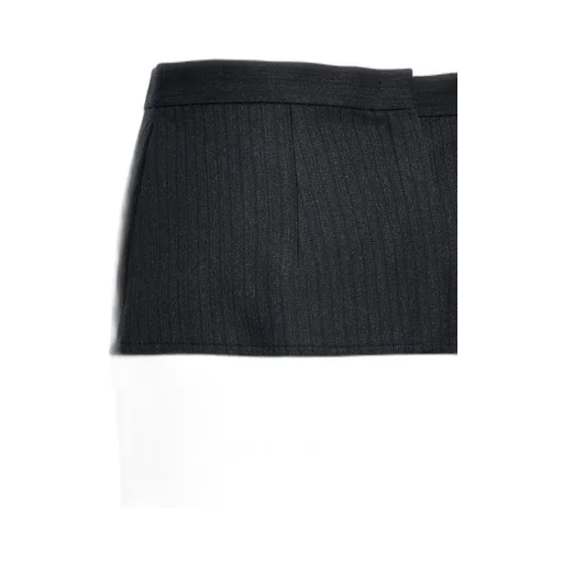 Pinstripe Wrap Skirt