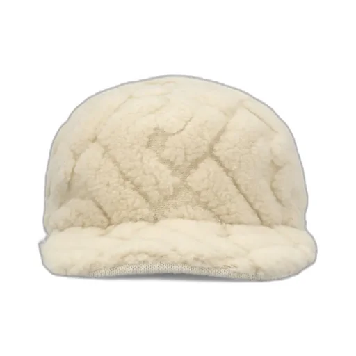 Quilted Faux Fur Baseball Cap