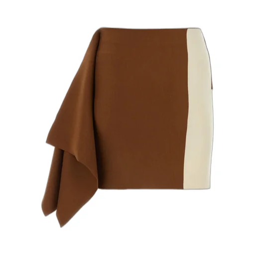 Colorblock Asymmetric Skirt