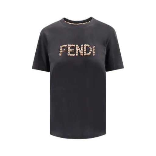 T-Shirt With Fendi Roma Motif