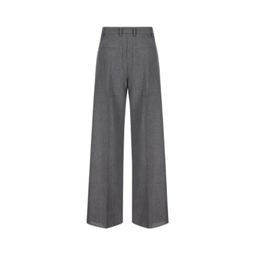 Wrap Front Wide Leg Trousers