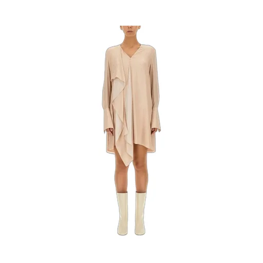 Ruffled V-Neck Dress