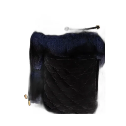 Fur Trimmed Hooded Coat
