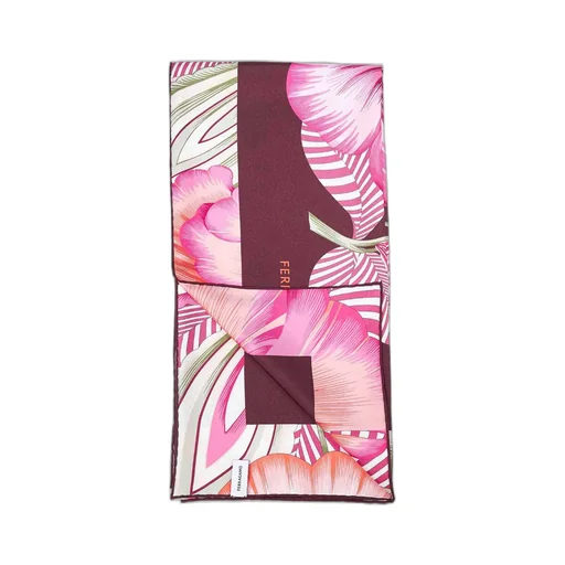 Floral Print Silk Scarf