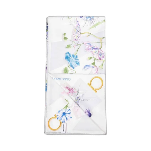 Floral Print Silk Scarf