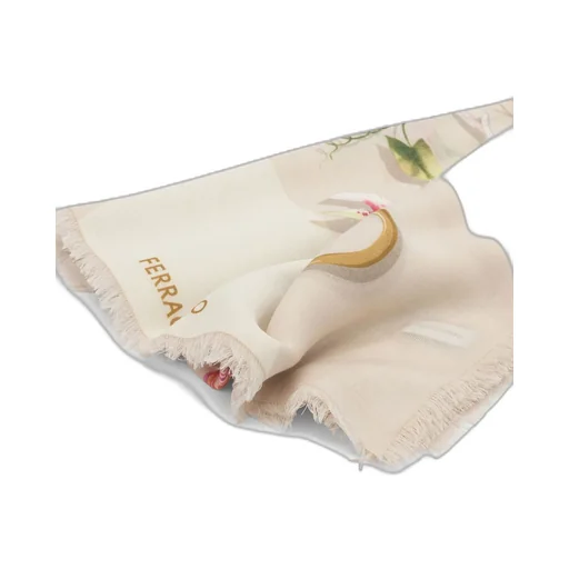 Floral Print Silk Scarf
