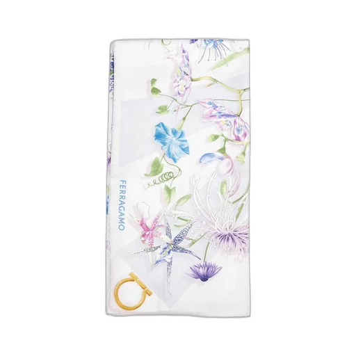 Floral Print Silk Scarf