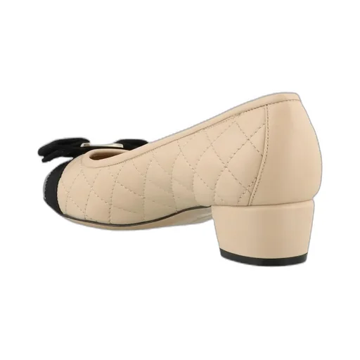 Cap-Toe Block Heel Pumps