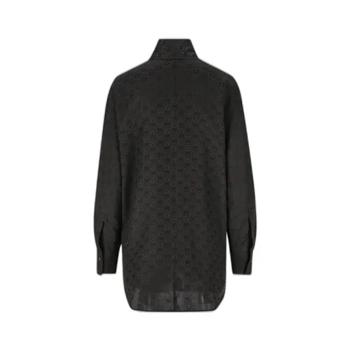 Logo Print High Neck Shirt