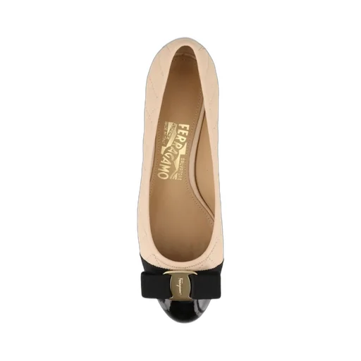 Cap-Toe Block Heel Pumps