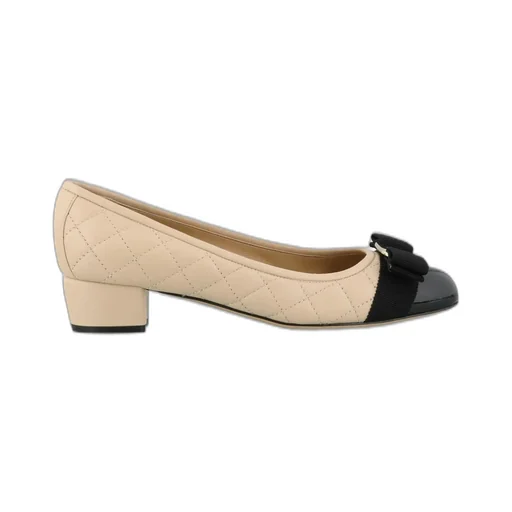 Cap-Toe Block Heel Pumps