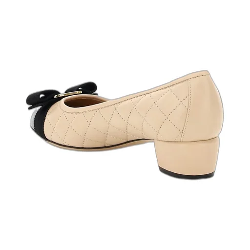 Cap-Toe Block Heel Pumps