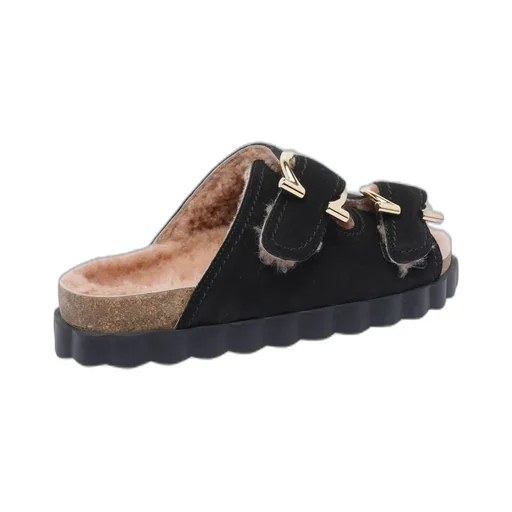 Mules With Double Buckle