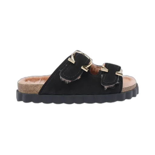 Mules With Double Buckle