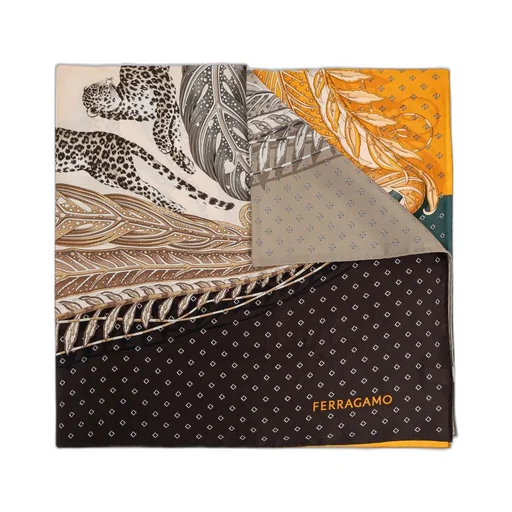 Printed Silk Twill Scarf