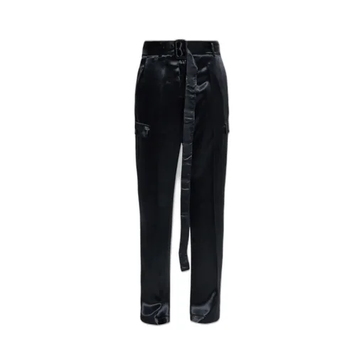 Satin Cargo Pants