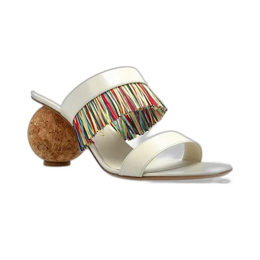 Mules With Fringe Detail