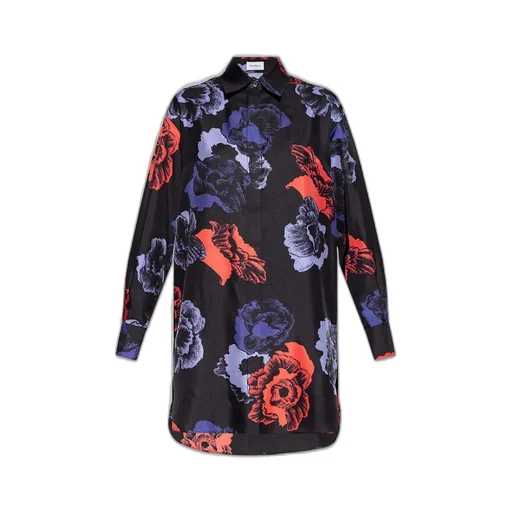 Floral Print Shirt Dress