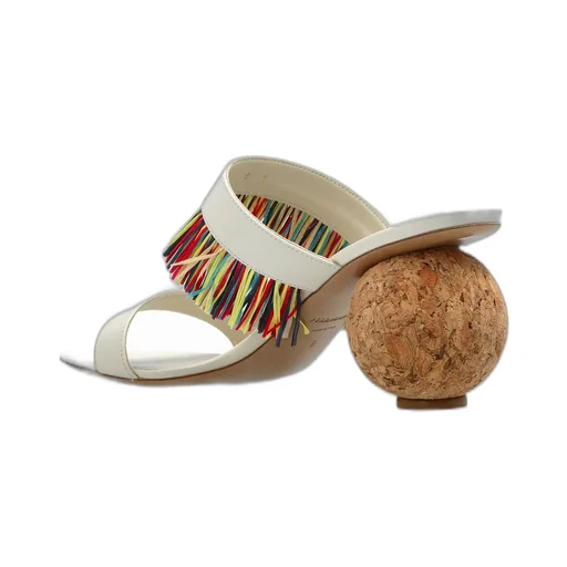 Mules With Fringe Detail