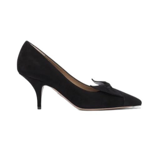 Pointed Toe Pumps With Bow Detail
