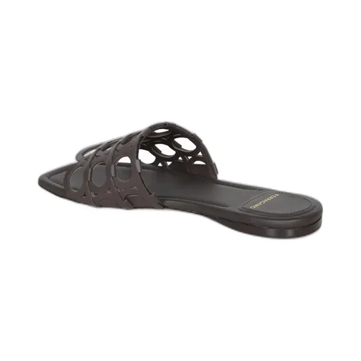 Gancini Cutout Slide Sandals