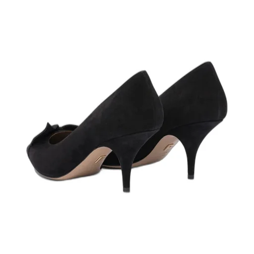 Pointed Toe Pumps With Bow Detail