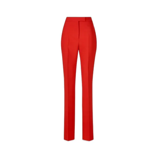 High-Waisted Straight-Leg Trousers