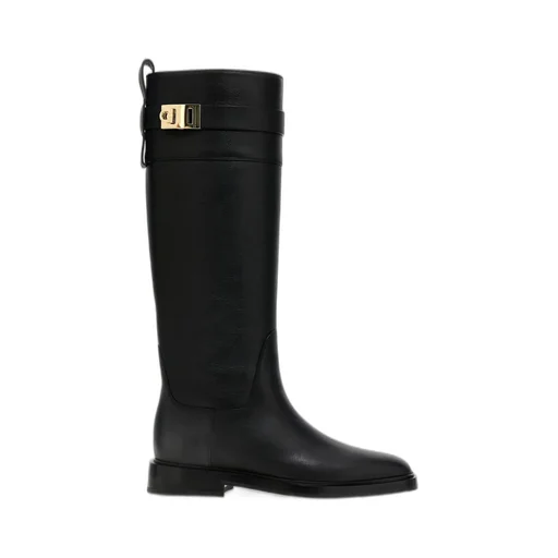 Knee-High Boots With Buckle Detail