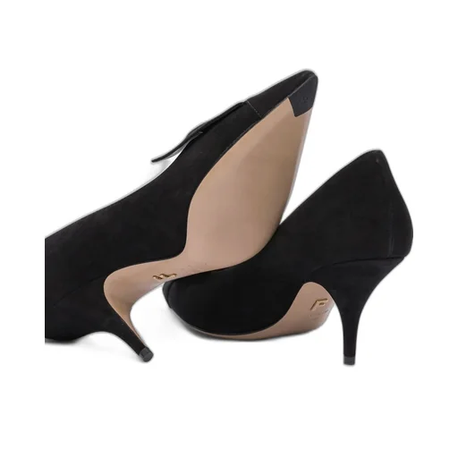 Pointed Toe Pumps With Bow Detail