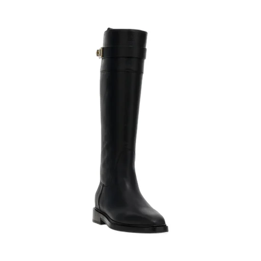 Knee-High Boots With Buckle Detail