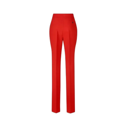 High-Waisted Straight-Leg Trousers