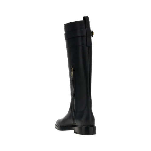 Knee-High Boots With Buckle Detail