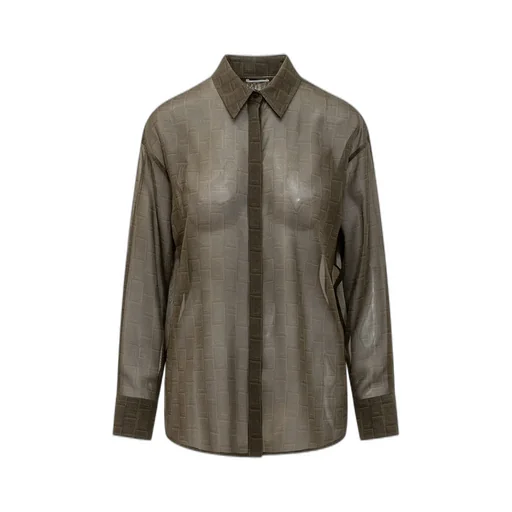 Sheer Ff Motif Shirt