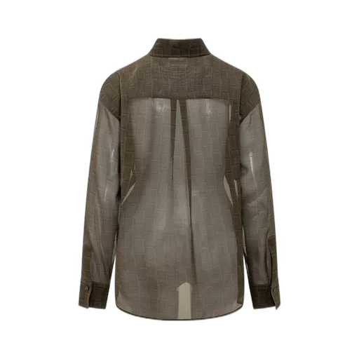 Sheer Ff Motif Shirt