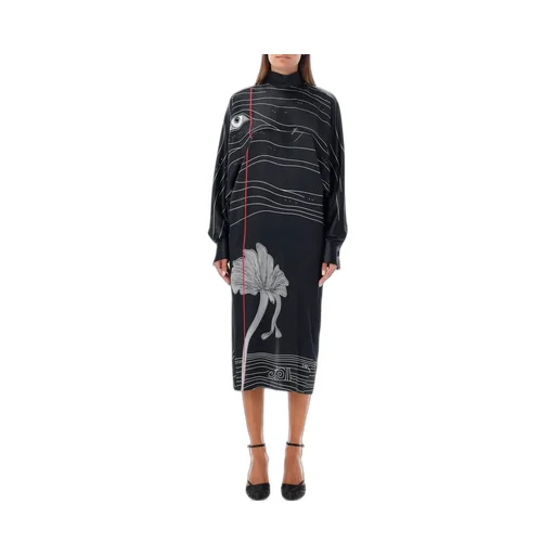 Printed Midi Dress