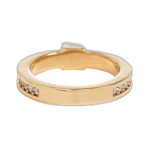 Ring With Ff Motif