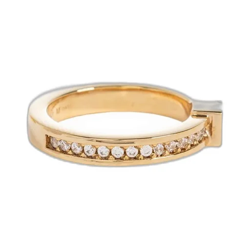 Ring With Ff Motif