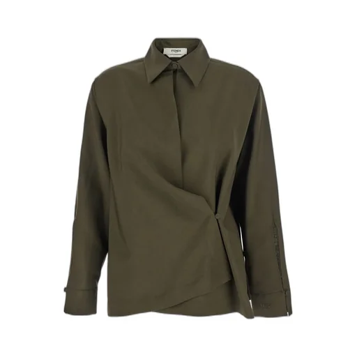 Asymmetric Poplin Shirt