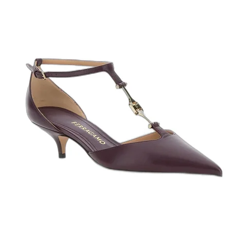 T-Strap Kitten Heel Pumps