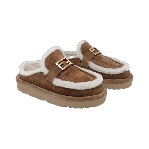 Shearling-Lined Mules