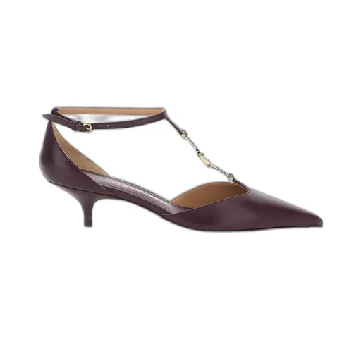 T-Strap Kitten Heel Pumps