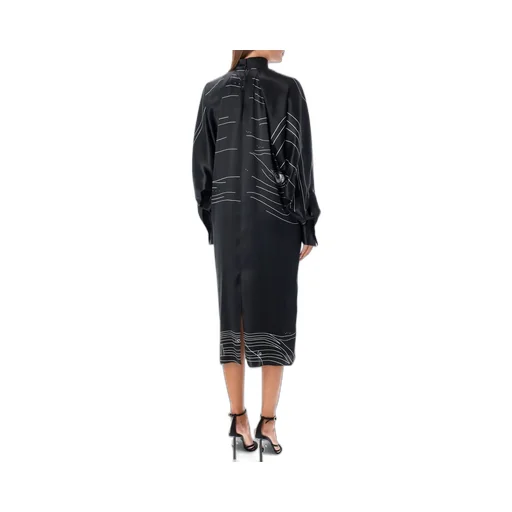 Printed Midi Dress