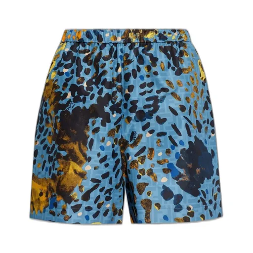 Printed Silk Shorts