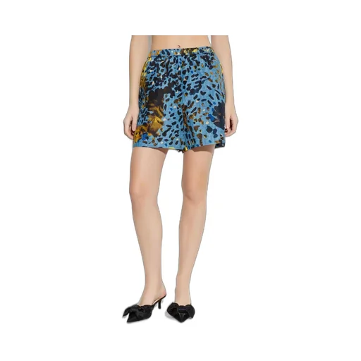 Printed Silk Shorts