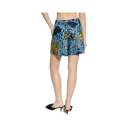 Printed Silk Shorts