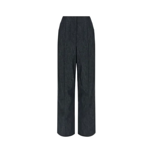 Wide-Leg Denim Trousers