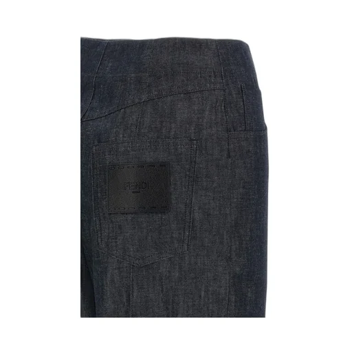 Wide-Leg Denim Trousers